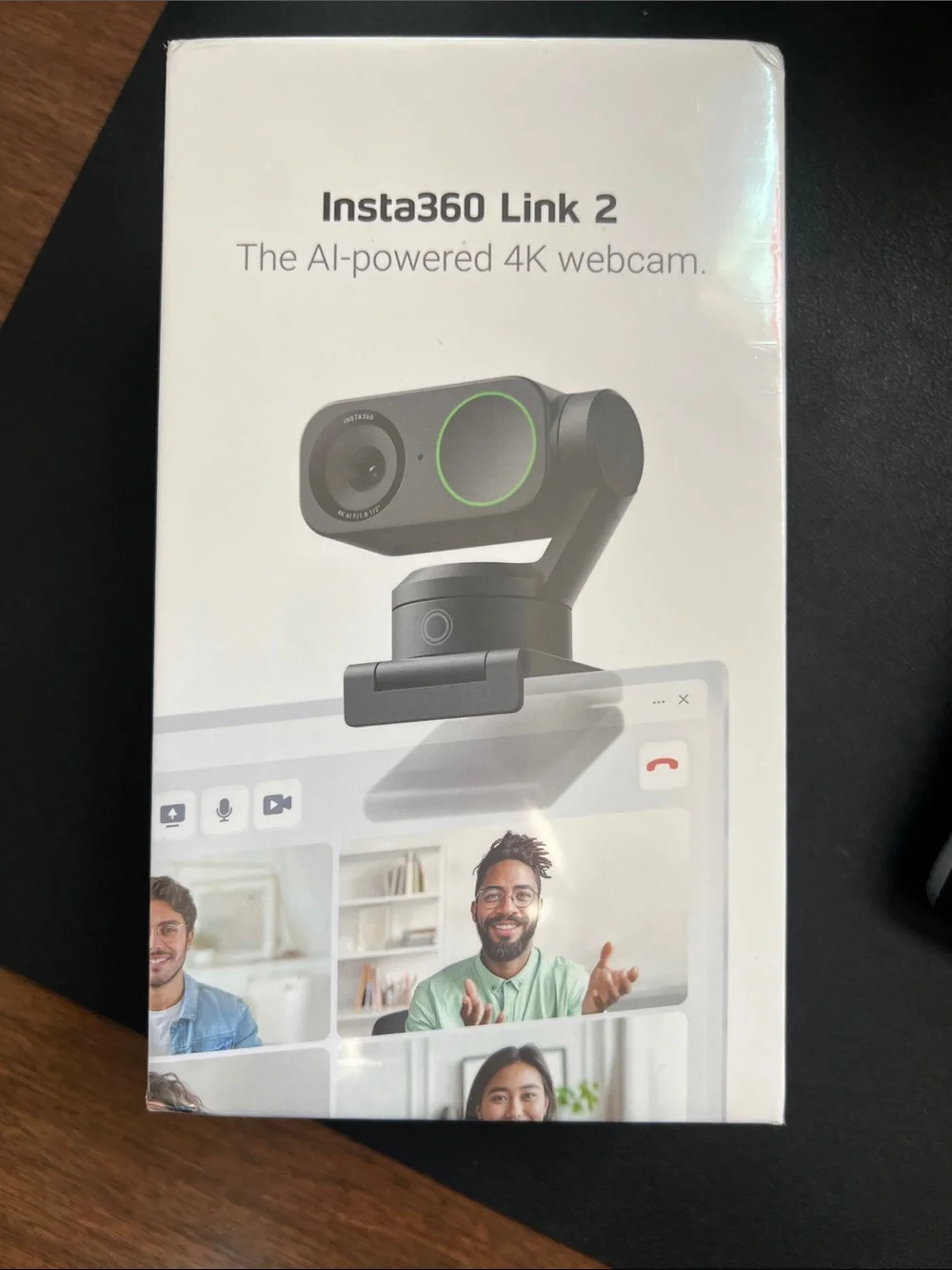 Insta360 Link 2 4K AI Webcam - Black